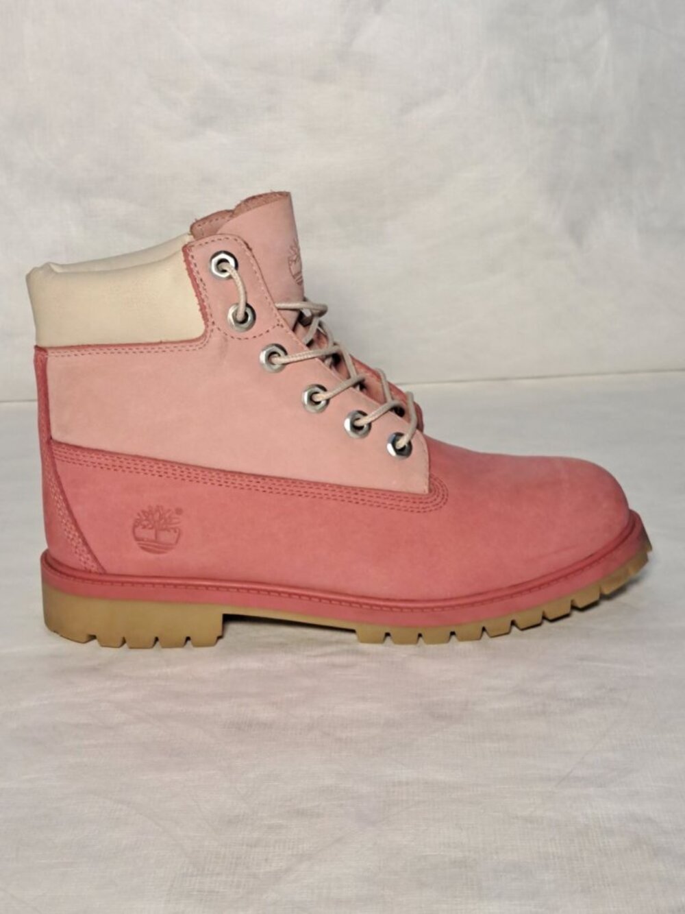 Timberland 6" Premium Waterproof Boots Pink Girls Size 6.5 Big Kid w/ Box - Picture 4 of 14